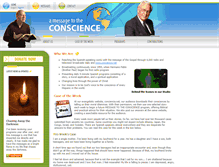 Tablet Screenshot of message2conscience.com